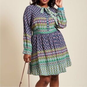 ModCloth Most Delightful Floral Mod Dress